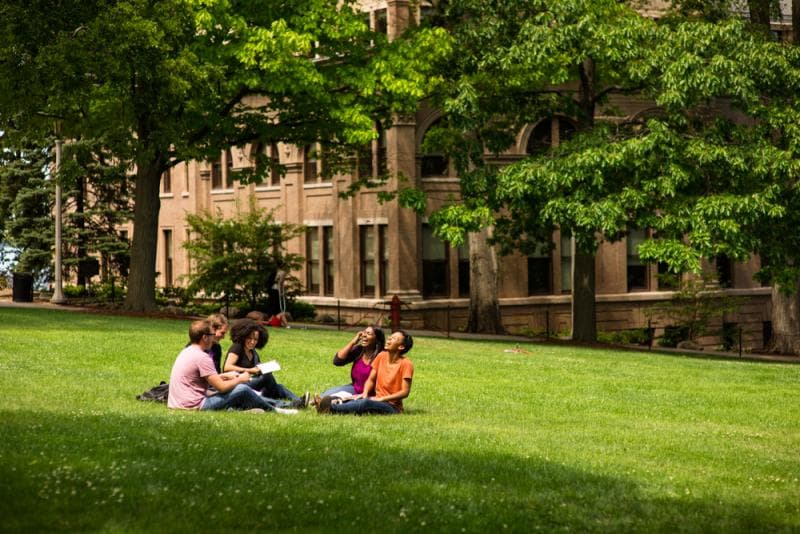 relaxing zone at the campus
