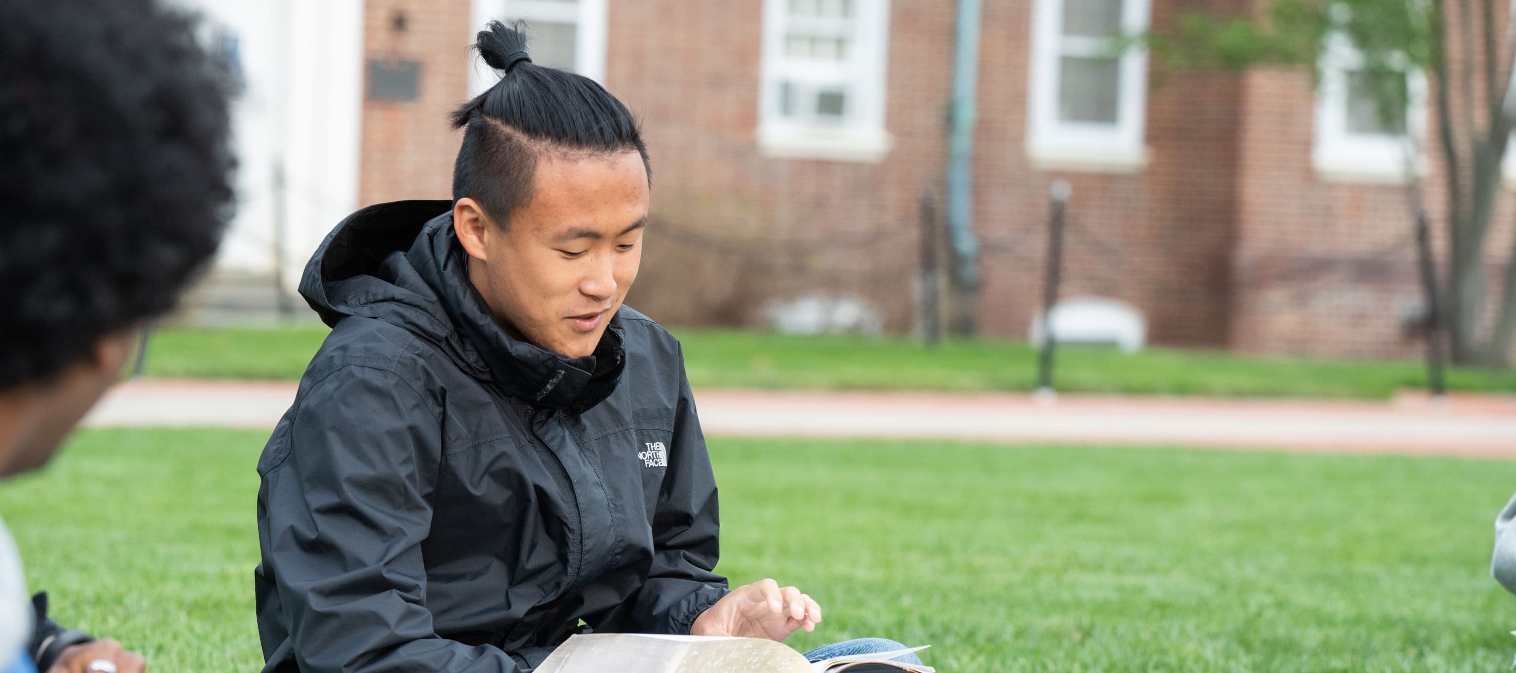 black student at the campus